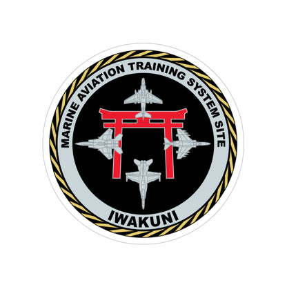 Marine Aviation Training System Site Iwakuni (USMC) Transparent STICKER Die-Cut Vinyl Decal-5 Inch-The Sticker Space