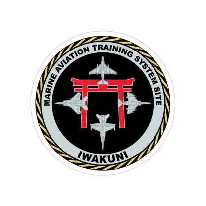 Marine Aviation Training System Site Iwakuni (USMC) Transparent STICKER Die-Cut Vinyl Decal 5 Inch - The Sticker Space