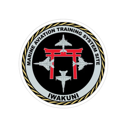 Marine Aviation Training System Site Iwakuni (USMC) Transparent STICKER Die-Cut Vinyl Decal 6 Inch - The Sticker Space