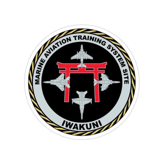 Marine Aviation Training System Site Iwakuni (USMC) Transparent STICKER Die-Cut Vinyl Decal 6 Inch - The Sticker Space