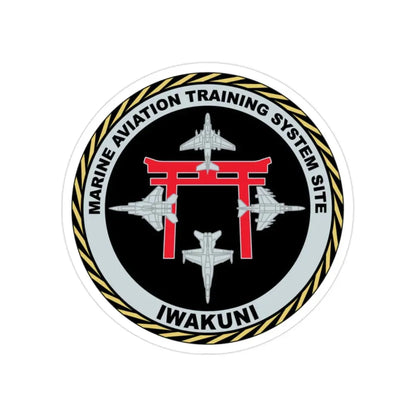 Marine Aviation Training System Site Iwakuni (USMC) Transparent STICKER Die-Cut Vinyl Decal - The Sticker Space