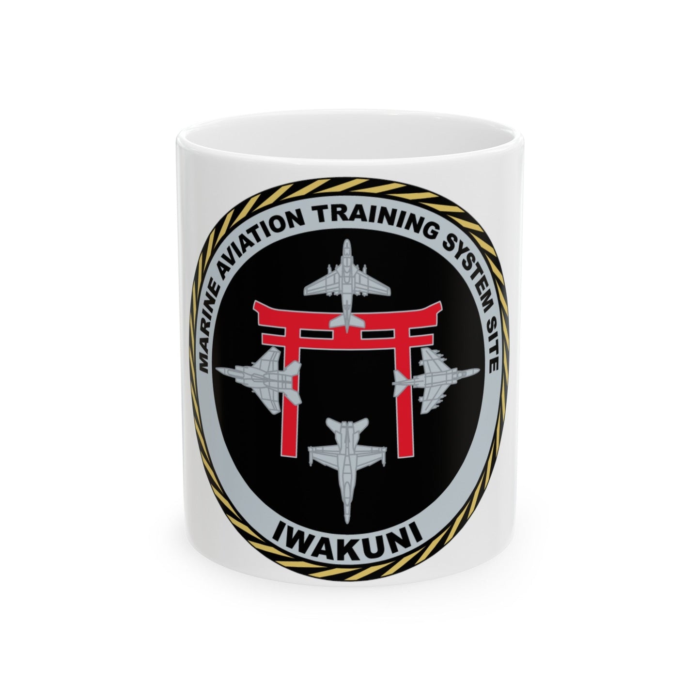 Marine Aviation Training System Site Iwakuni (USMC) White Coffee Mug-11oz-The Sticker Space