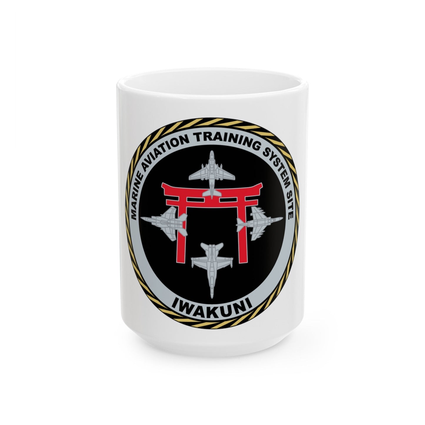 Marine Aviation Training System Site Iwakuni (USMC) White Coffee Mug-15oz-The Sticker Space