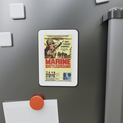 Marine Battleground 1966 Movie Poster Die-Cut Magnet-The Sticker Space