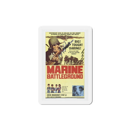 Marine Battleground 1966 Movie Poster Die-Cut Magnet-4 Inch-The Sticker Space