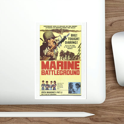 Marine Battleground 1966 Movie Poster STICKER Vinyl Die-Cut Decal-The Sticker Space