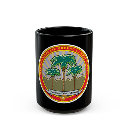 Marine Corps Air Ground Combat Center 29 Palms (USMC) Black Coffee Mug-15oz-The Sticker Space