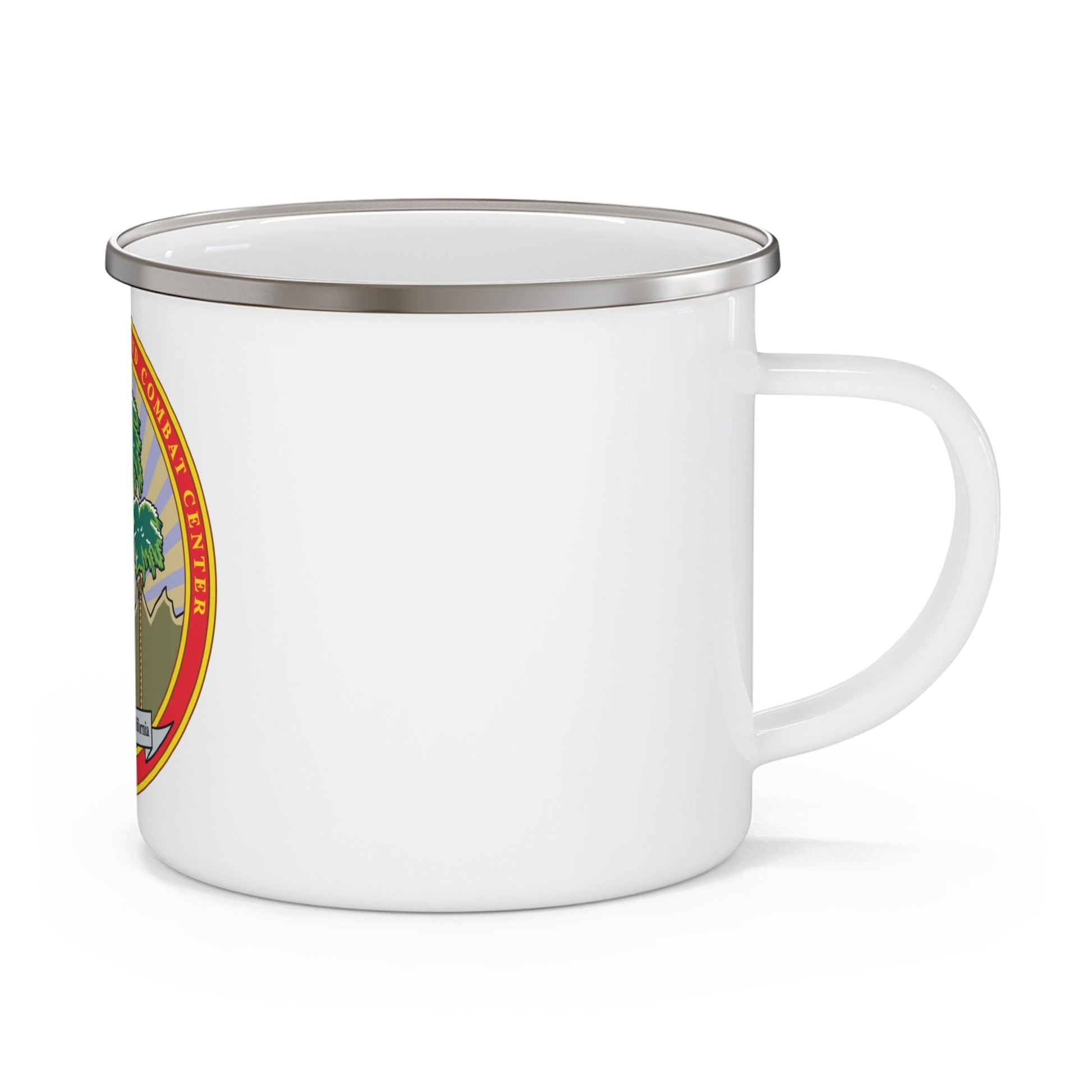 Marine Corps Air Ground Combat Center 29 Palms (USMC) Enamel Mug-12oz-The Sticker Space