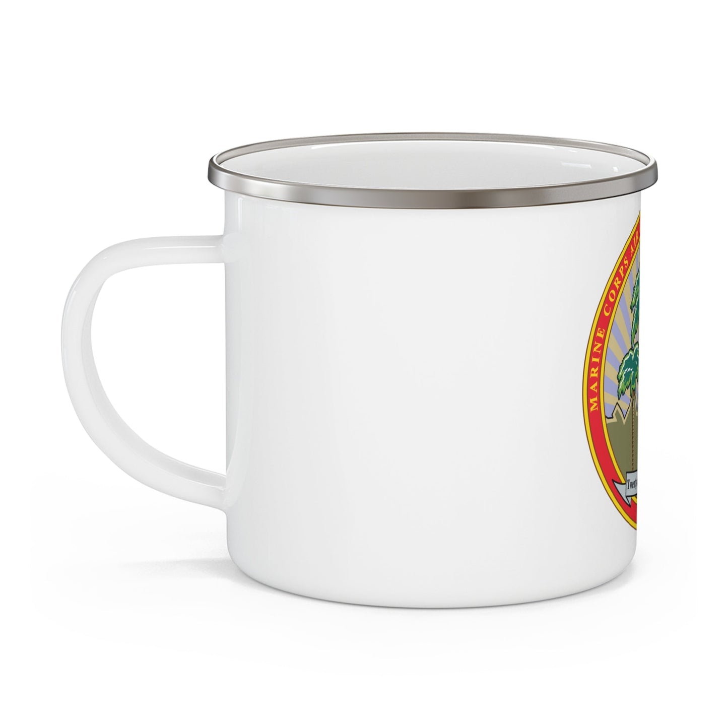 Marine Corps Air Ground Combat Center 29 Palms (USMC) Enamel Mug-12oz-The Sticker Space