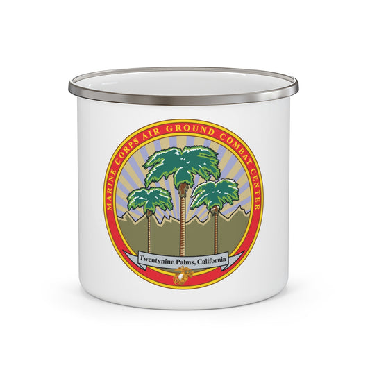 Marine Corps Air Ground Combat Center 29 Palms (USMC) Enamel Mug-12oz-The Sticker Space