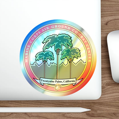 Marine Corps Air Ground Combat Center 29 Palms (USMC) Holographic STICKER Die-Cut Vinyl Decal-The Sticker Space