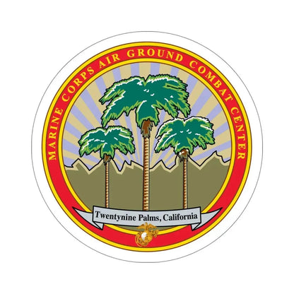 Marine Corps Air Ground Combat Center 29 Palms (USMC) STICKER Vinyl Die-Cut Decal 6 Inch - The Sticker Space