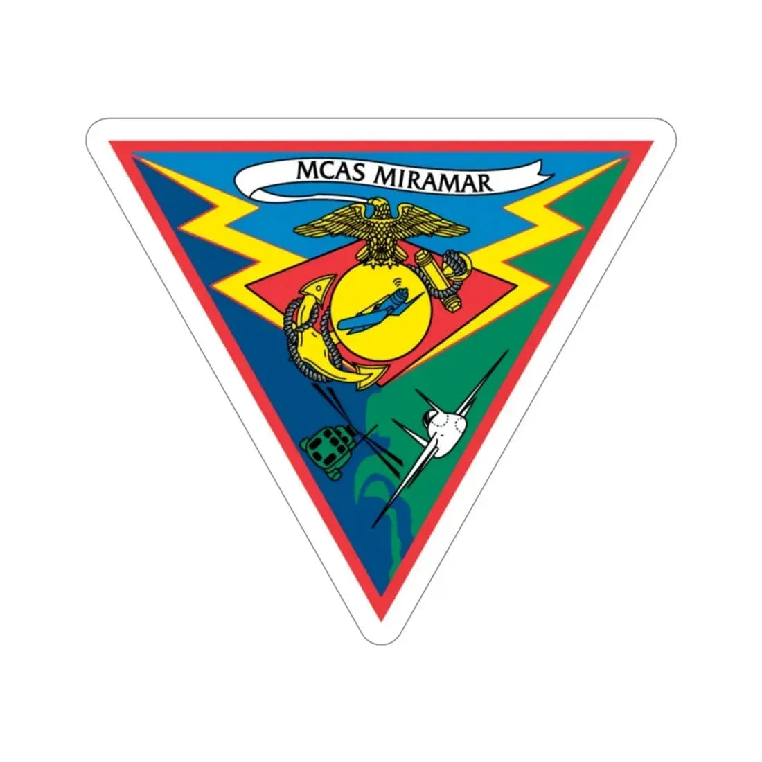 Marine Corps Air Station Miramar (USMC) STICKER Vinyl Die-Cut Decal 5 Inch - The Sticker Space