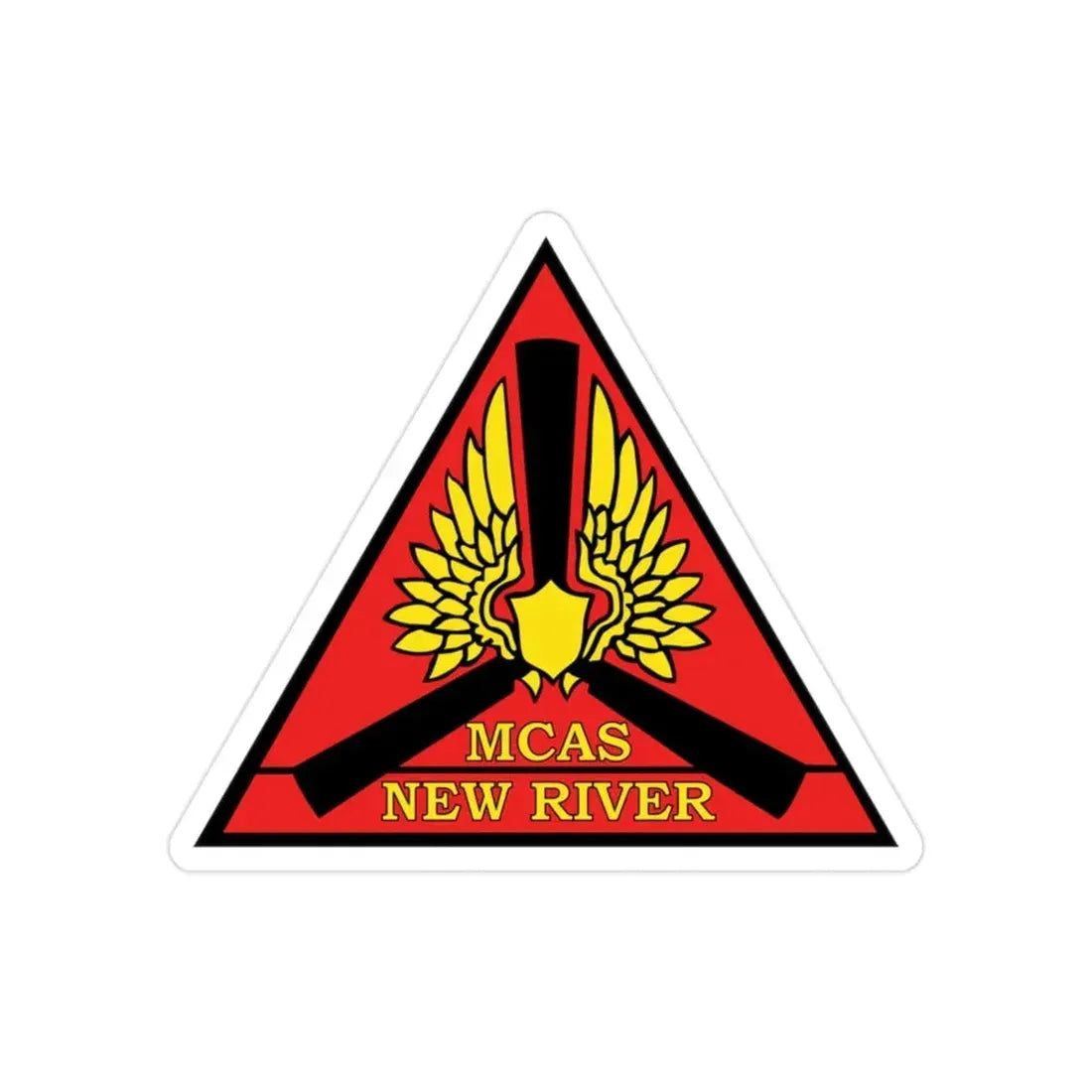 Marine Corps Air Station New River (USMC) Transparent STICKER Die-Cut Vinyl Decal 2 Inch - The Sticker Space