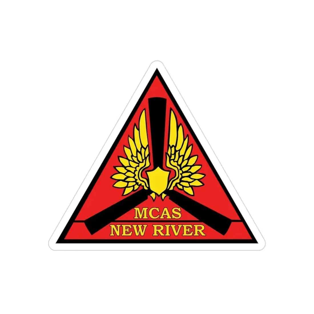 Marine Corps Air Station New River (USMC) Transparent STICKER Die-Cut Vinyl Decal 3 Inch - The Sticker Space