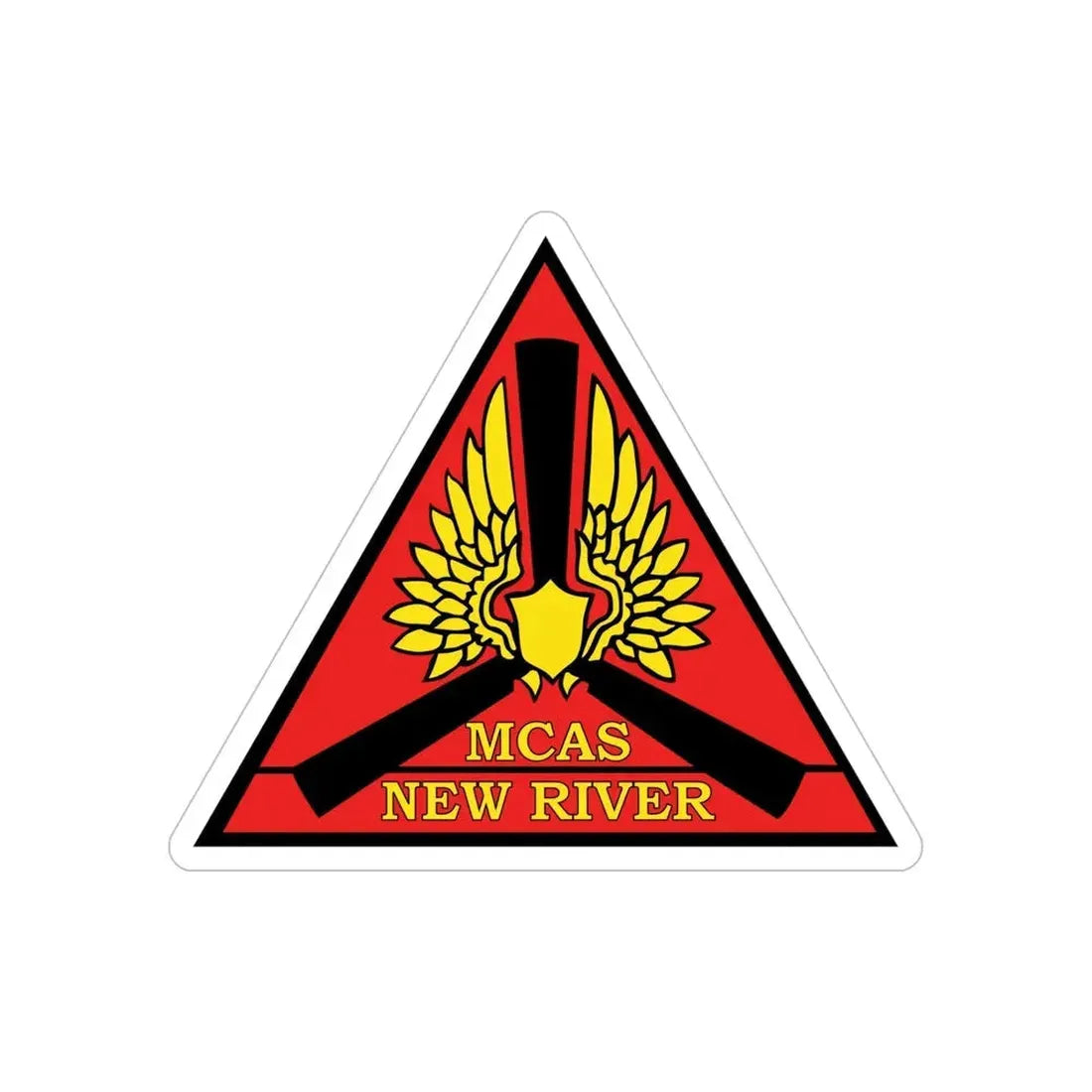 Marine Corps Air Station New River (USMC) Transparent STICKER Die-Cut Vinyl Decal 5 Inch - The Sticker Space
