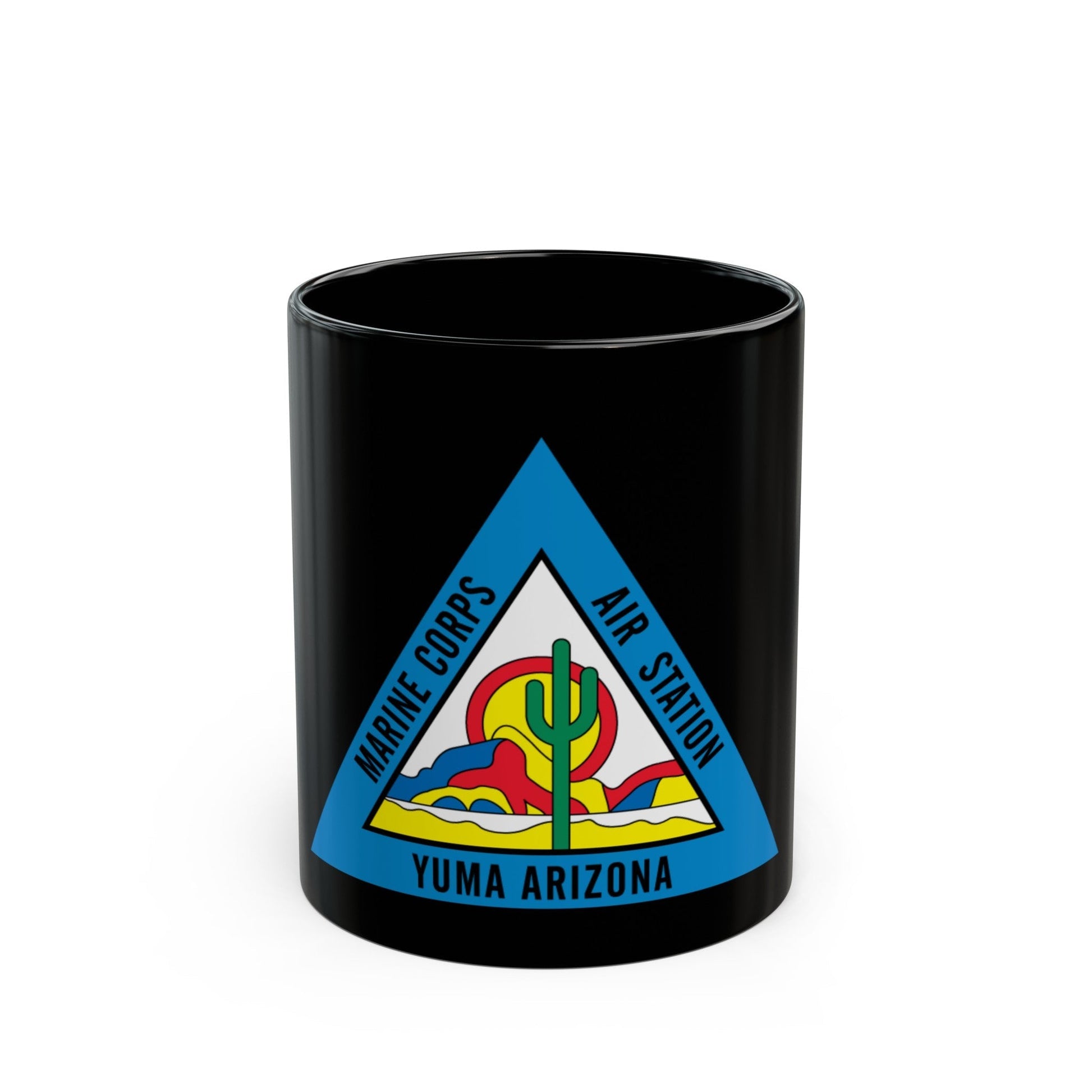 Marine Corps Air Station Yuma (USMC) Black Coffee Mug-11oz-The Sticker Space