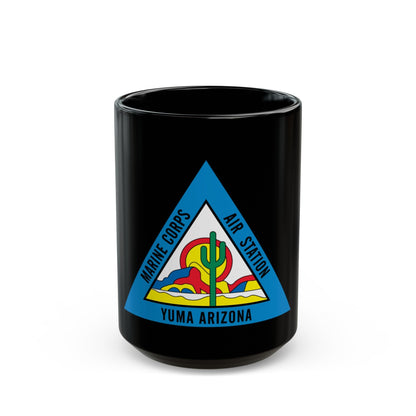 Marine Corps Air Station Yuma (USMC) Black Coffee Mug-15oz-The Sticker Space