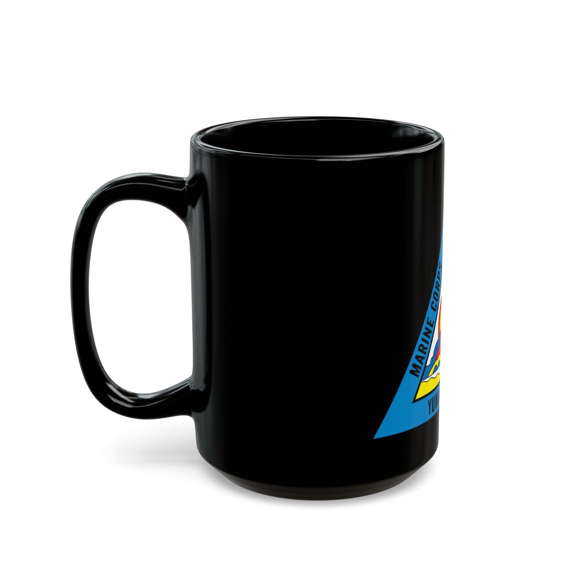 Marine Corps Air Station Yuma (USMC) Black Coffee Mug-The Sticker Space