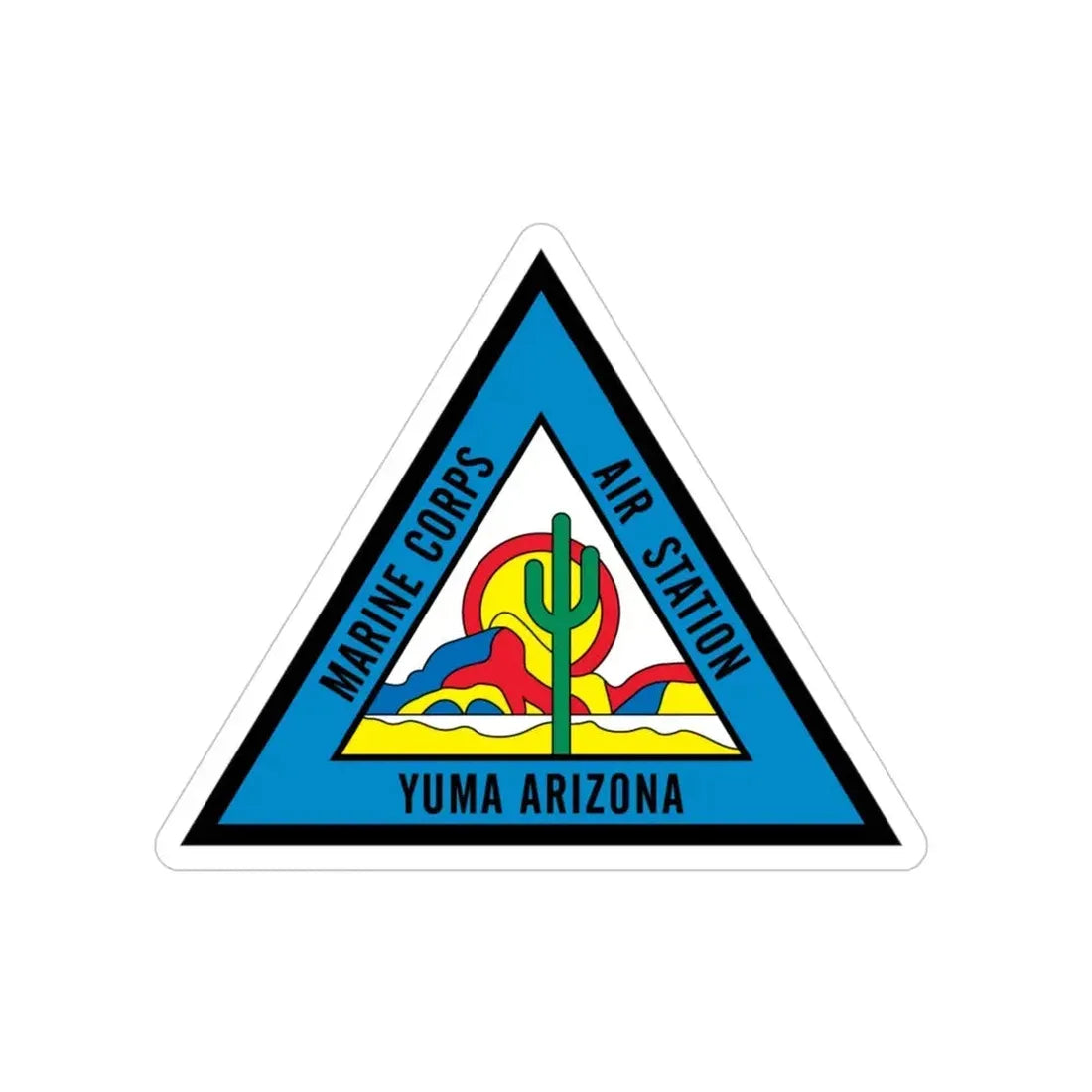 Marine Corps Air Station Yuma (USMC) Transparent STICKER Die-Cut Vinyl Decal 4 Inch - The Sticker Space