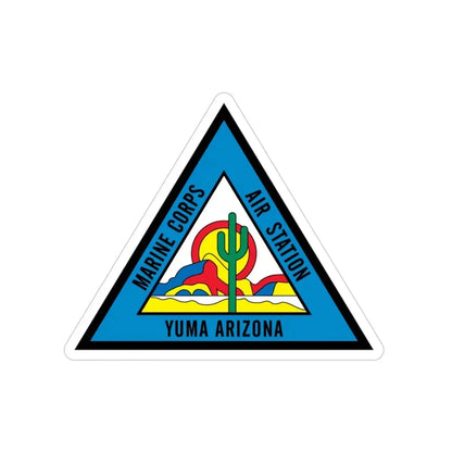 Marine Corps Air Station Yuma (USMC) Transparent STICKER Die-Cut Vinyl Decal 4 Inch - The Sticker Space