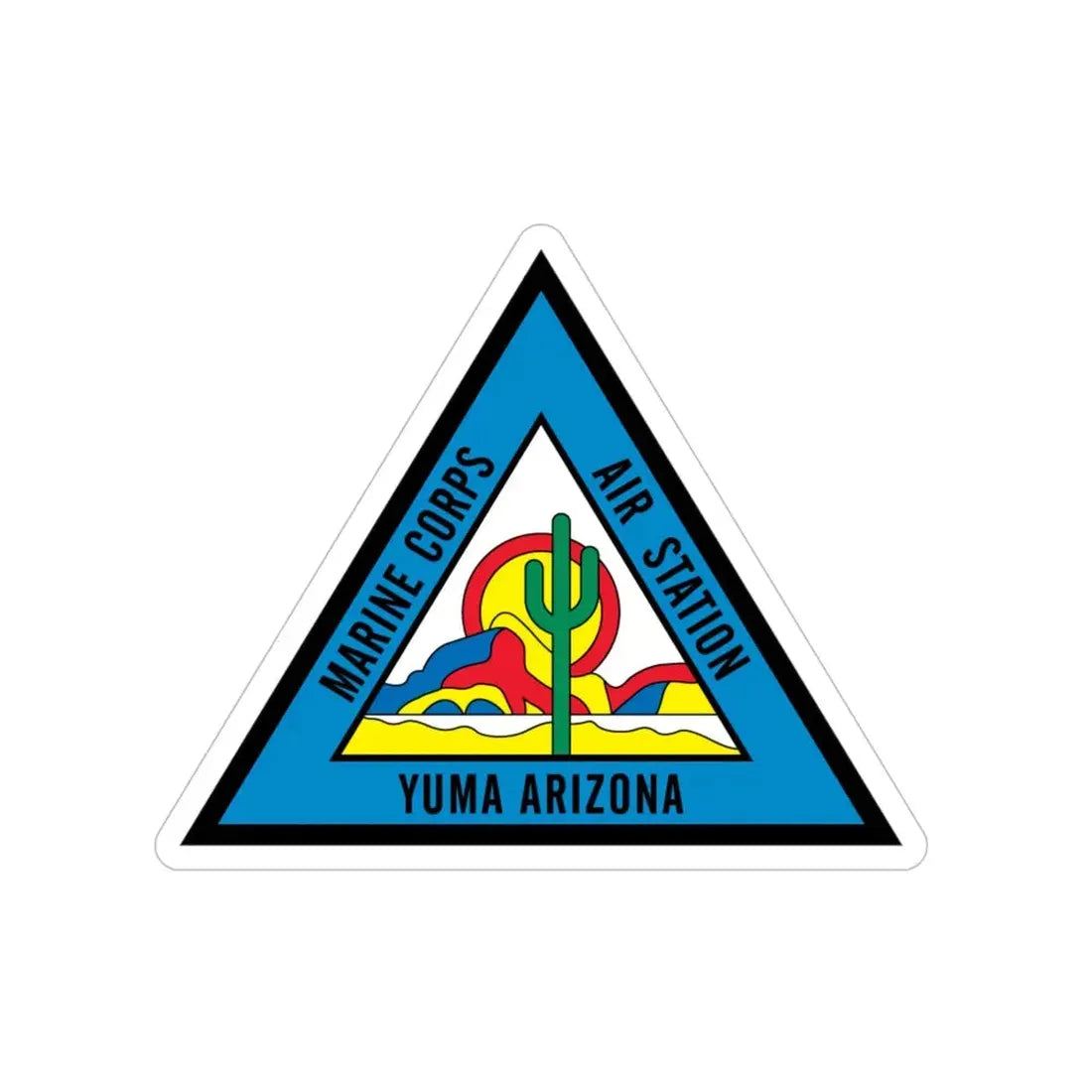 Marine Corps Air Station Yuma (USMC) Transparent STICKER Die-Cut Vinyl Decal 5 Inch - The Sticker Space