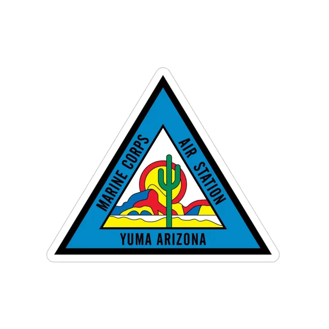 Marine Corps Air Station Yuma (USMC) Transparent STICKER Die-Cut Vinyl Decal 6 Inch - The Sticker Space