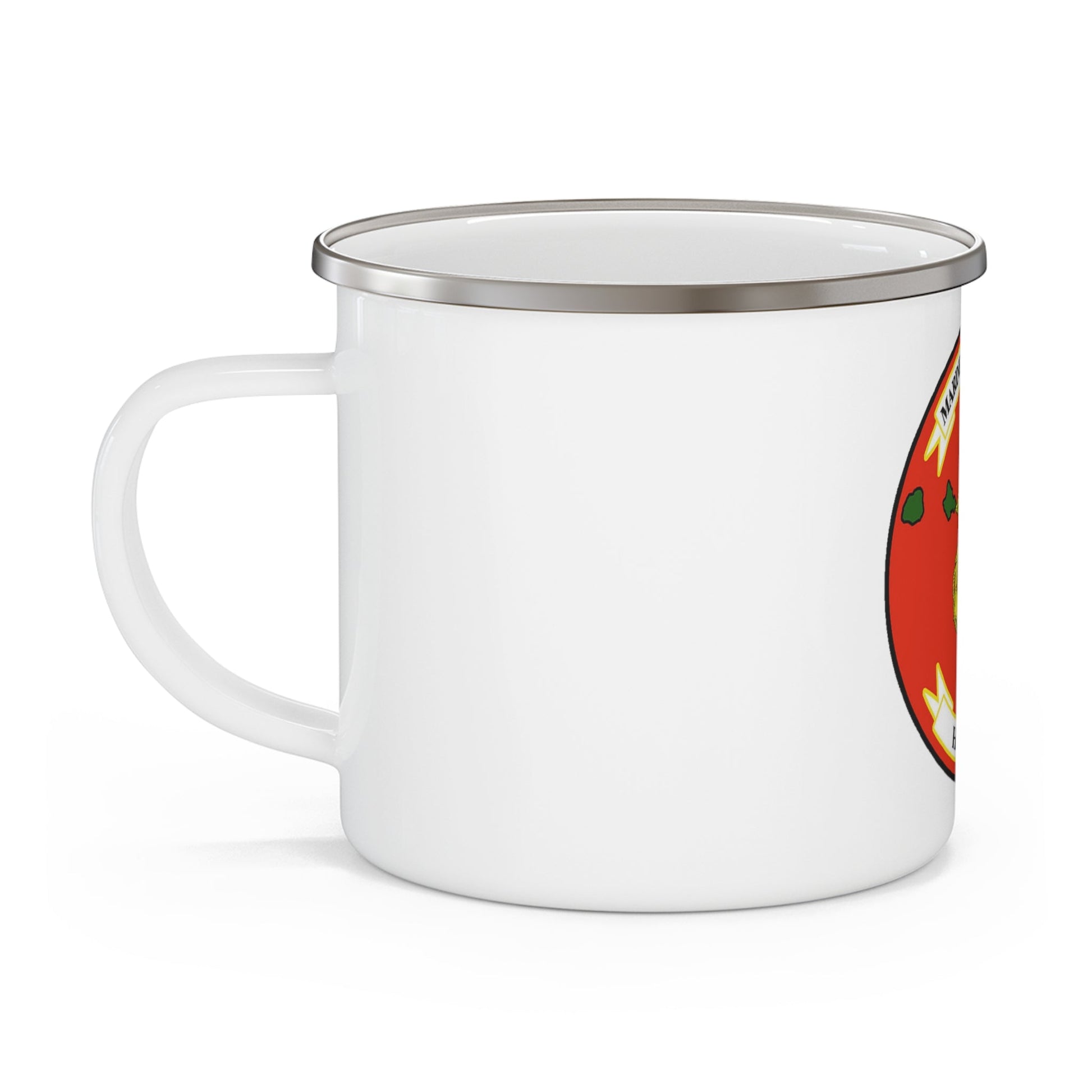 Marine Corps Base Hawaii (USMC) Enamel Mug-12oz-The Sticker Space