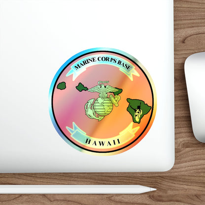 Marine Corps Base Hawaii (USMC) Holographic STICKER Die-Cut Vinyl Decal-The Sticker Space