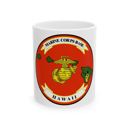 Marine Corps Base Hawaii (USMC) White Coffee Mug-11oz-The Sticker Space