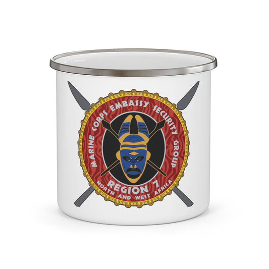 Marine Corps Embassy Security Group Reg 7 (USMC) Enamel Mug-12oz-The Sticker Space