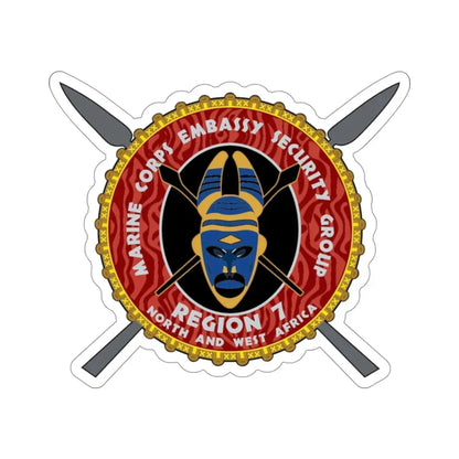 Marine Corps Embassy Security Group Reg 7 (USMC) STICKER Vinyl Die-Cut Decal 3 Inch - The Sticker Space