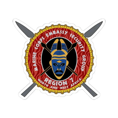 Marine Corps Embassy Security Group Reg 7 (USMC) STICKER Vinyl Kiss-Cut Decal 6 Inch White - The Sticker Space