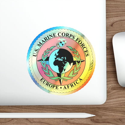 Marine Corps Forces Europe Africa (USMC) Holographic STICKER Die-Cut Vinyl Decal-The Sticker Space