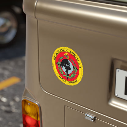 Marine Corps Forces Europe Africa (USMC) REVERSE PRINT Transparent STICKER-The Sticker Space