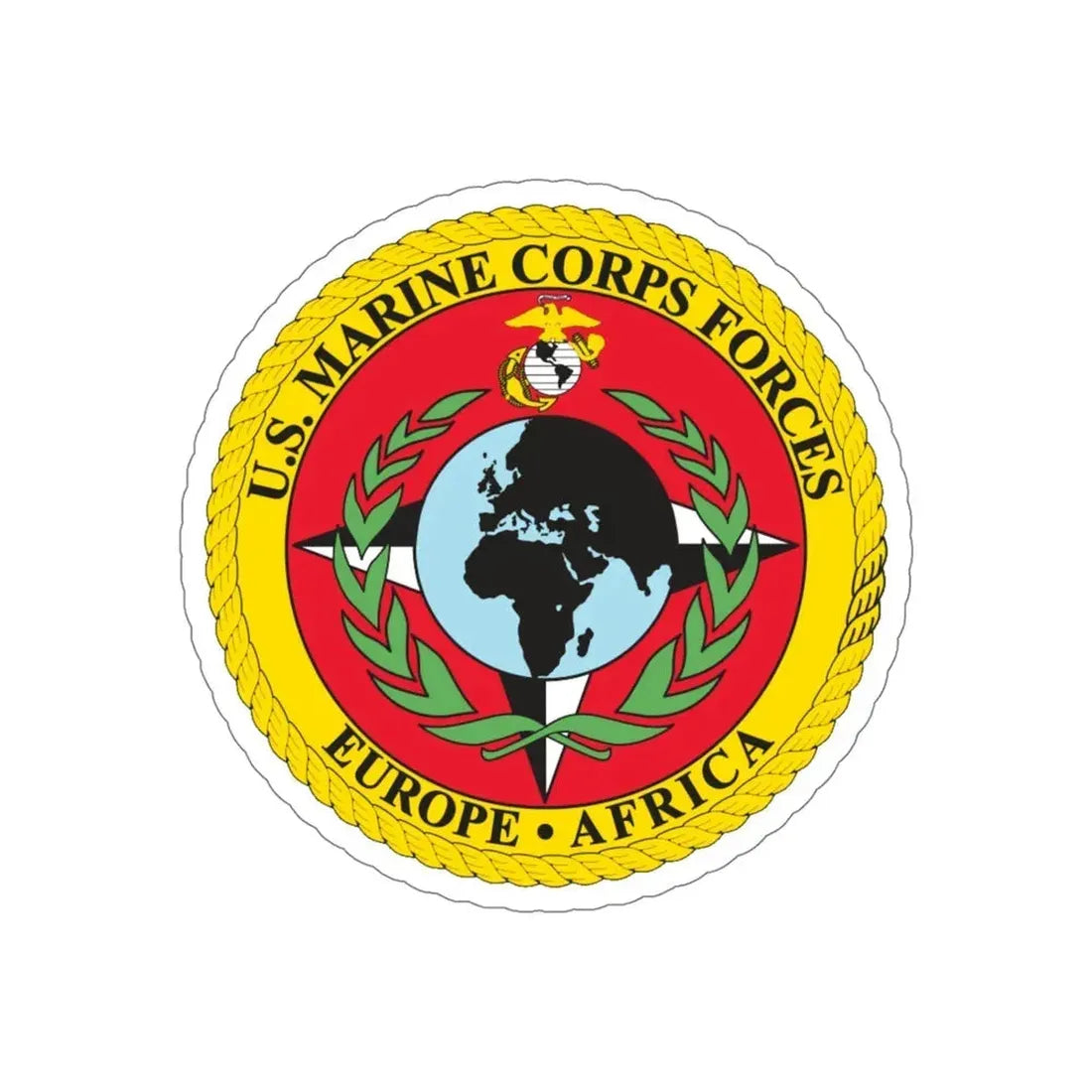 Marine Corps Forces Europe Africa (USMC) STICKER Vinyl Die-Cut Decal 5 Inch - The Sticker Space