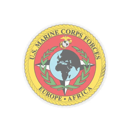 Marine Corps Forces Europe   Africa (USMC) STICKER Vinyl Kiss-Cut Decal 3 Inch Transparent - The Sticker Space