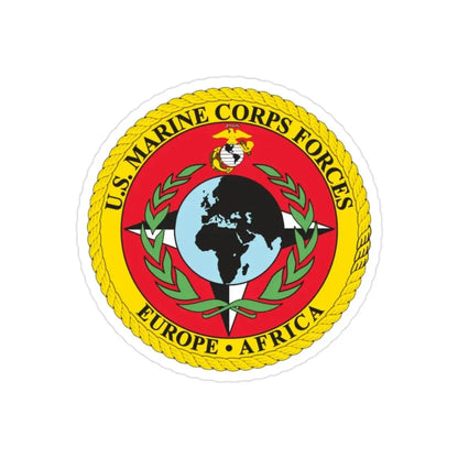 Marine Corps Forces Europe   Africa (USMC) Transparent STICKER Die-Cut Vinyl Decal - The Sticker Space