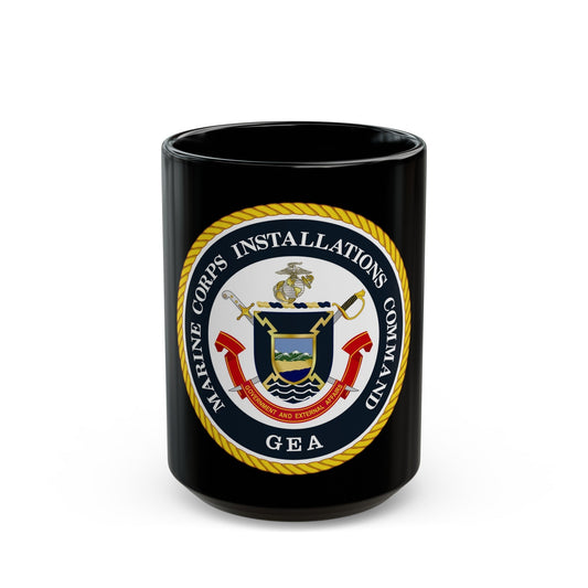 Marine Corps Installations Command Government and External Affairs (USMC) Black Coffee Mug-15oz-The Sticker Space