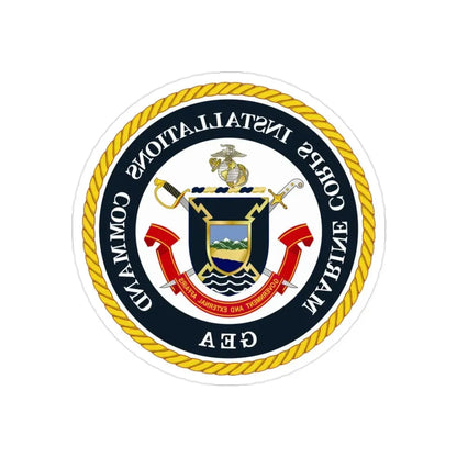 Marine Corps Installations Command Government and External Affairs (USMC) REVERSE PRINT Transparent Die-Cut STICKER - The Sticker Space