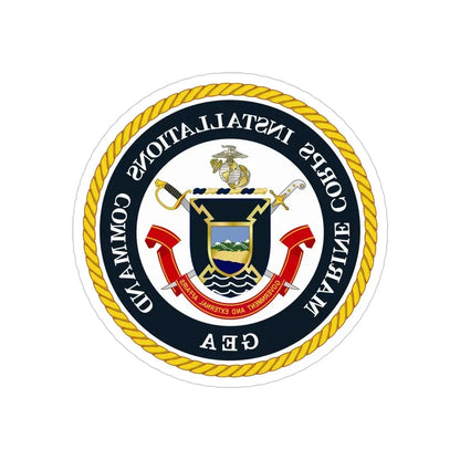 Marine Corps Installations Command Government and External Affairs (USMC) REVERSE PRINT Transparent Die-Cut STICKER - The Sticker Space