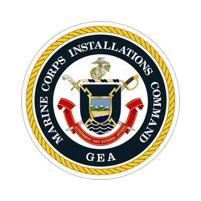 Marine Corps Installations Command Government and External Affairs (USMC) STICKER Vinyl Die-Cut Decal 4 Inch - The Sticker Space