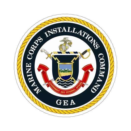 Marine Corps Installations Command Government and External Affairs (USMC) STICKER Vinyl Die-Cut Decal 6 Inch - The Sticker Space