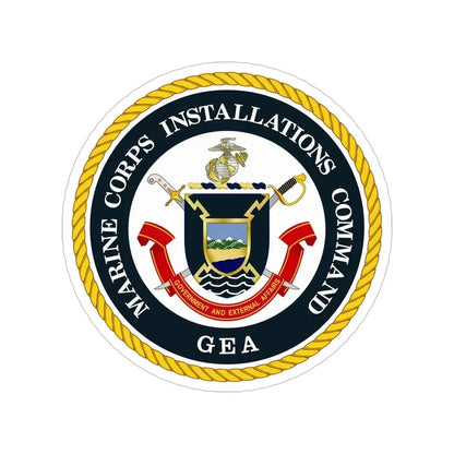 Marine Corps Installations Command Government and External Affairs (USMC) Transparent STICKER Die-Cut Vinyl Decal 6 Inch - The Sticker Space