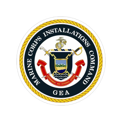 Marine Corps Installations Command Government and External Affairs (USMC) Transparent STICKER Die-Cut Vinyl Decal - The Sticker Space