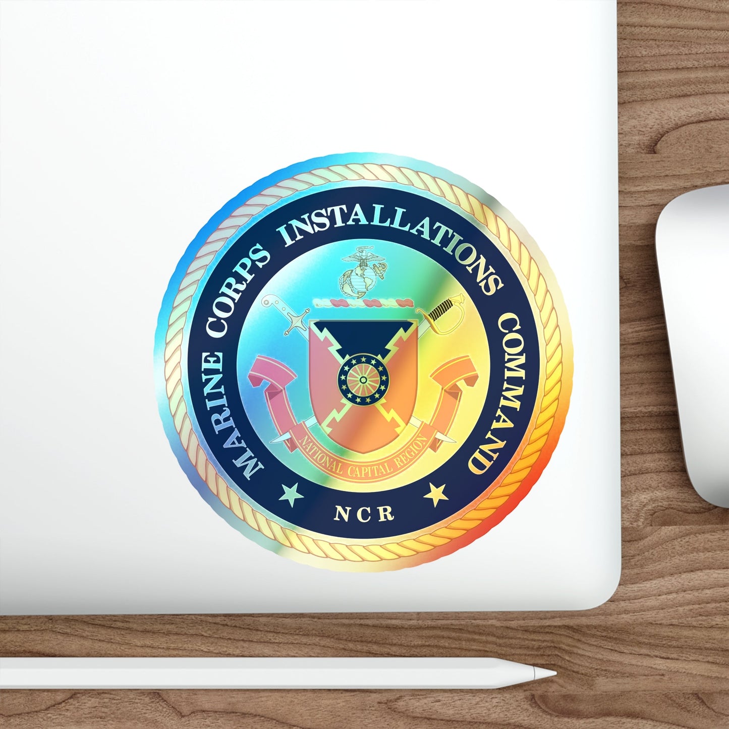 Marine Corps Installations Command National Capital Region (USMC) Holographic STICKER Die-Cut Vinyl Decal-The Sticker Space