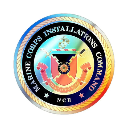 Marine Corps Installations Command National Capital Region (USMC) Holographic STICKER Die-Cut Vinyl Decal 2 Inch Holographic - The Sticker Space