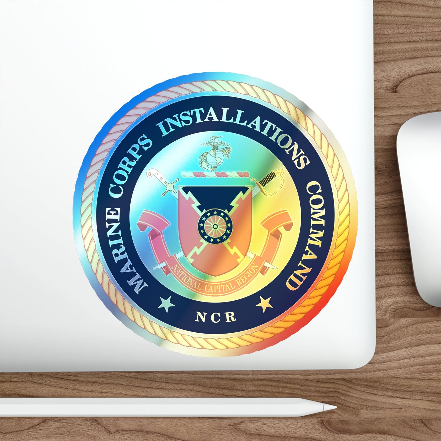 Marine Corps Installations Command National Capital Region (USMC) Holographic STICKER Die-Cut Vinyl Decal-The Sticker Space