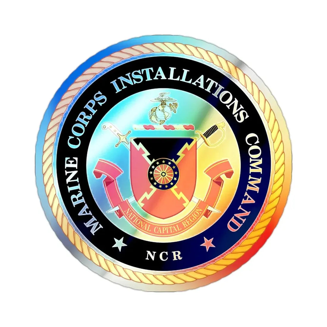 Marine Corps Installations Command National Capital Region (USMC) Holographic STICKER Die-Cut Vinyl Decal - The Sticker Space