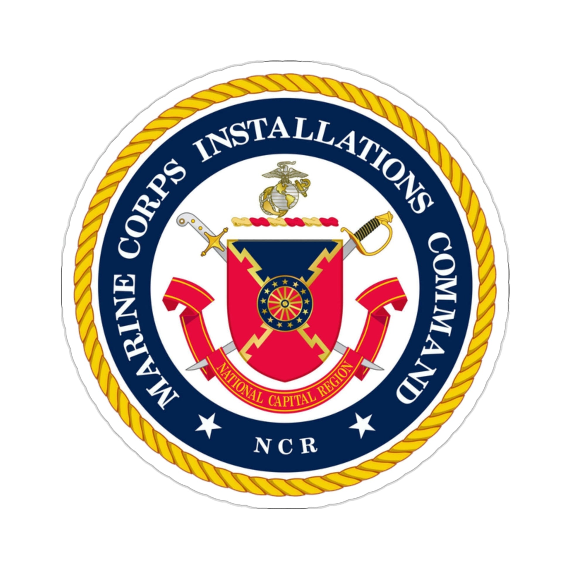 Marine Corps Installations Command National Capital Region (USMC) STICKER Vinyl Die-Cut Decal-2 Inch-The Sticker Space